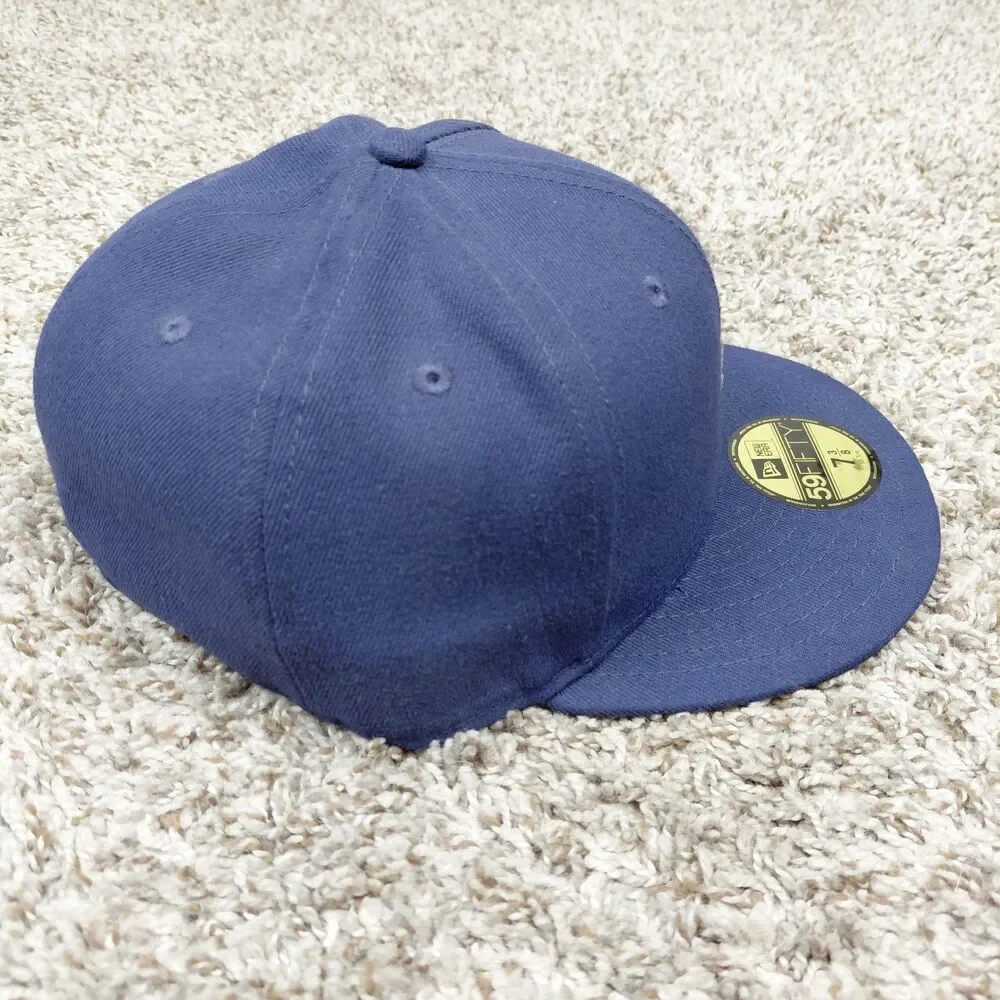 NEW Undefeated New Era 59Fifty Fitted Hat Cap Size 7 3/8 Navy 5 Strike Logo